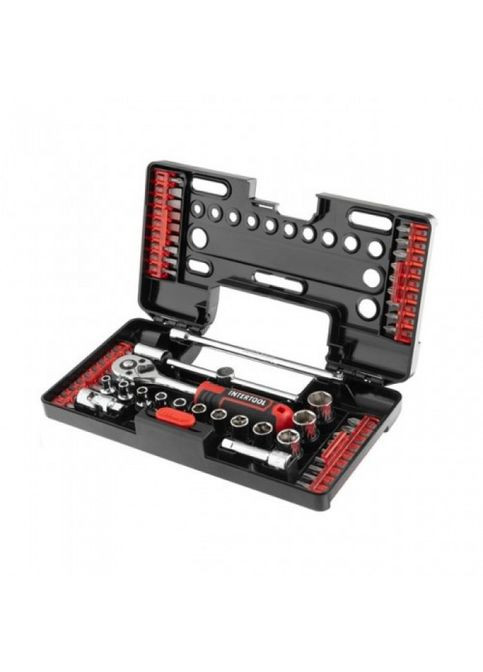 Набір викруткових насадок і головок із тріскачкою 57 од, STORM VT-3657 Intertool (297443188)