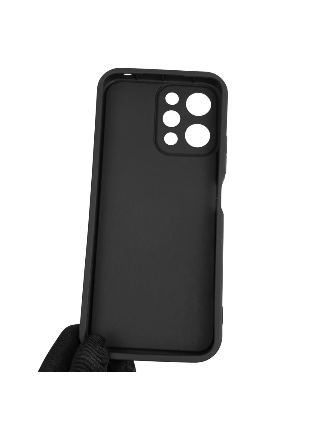Чехол силиконовый оригинальный Soft Touch с 3D принтом злой котик для Redmi 12 (Полная защита камеры) Xiaomi (378976163)