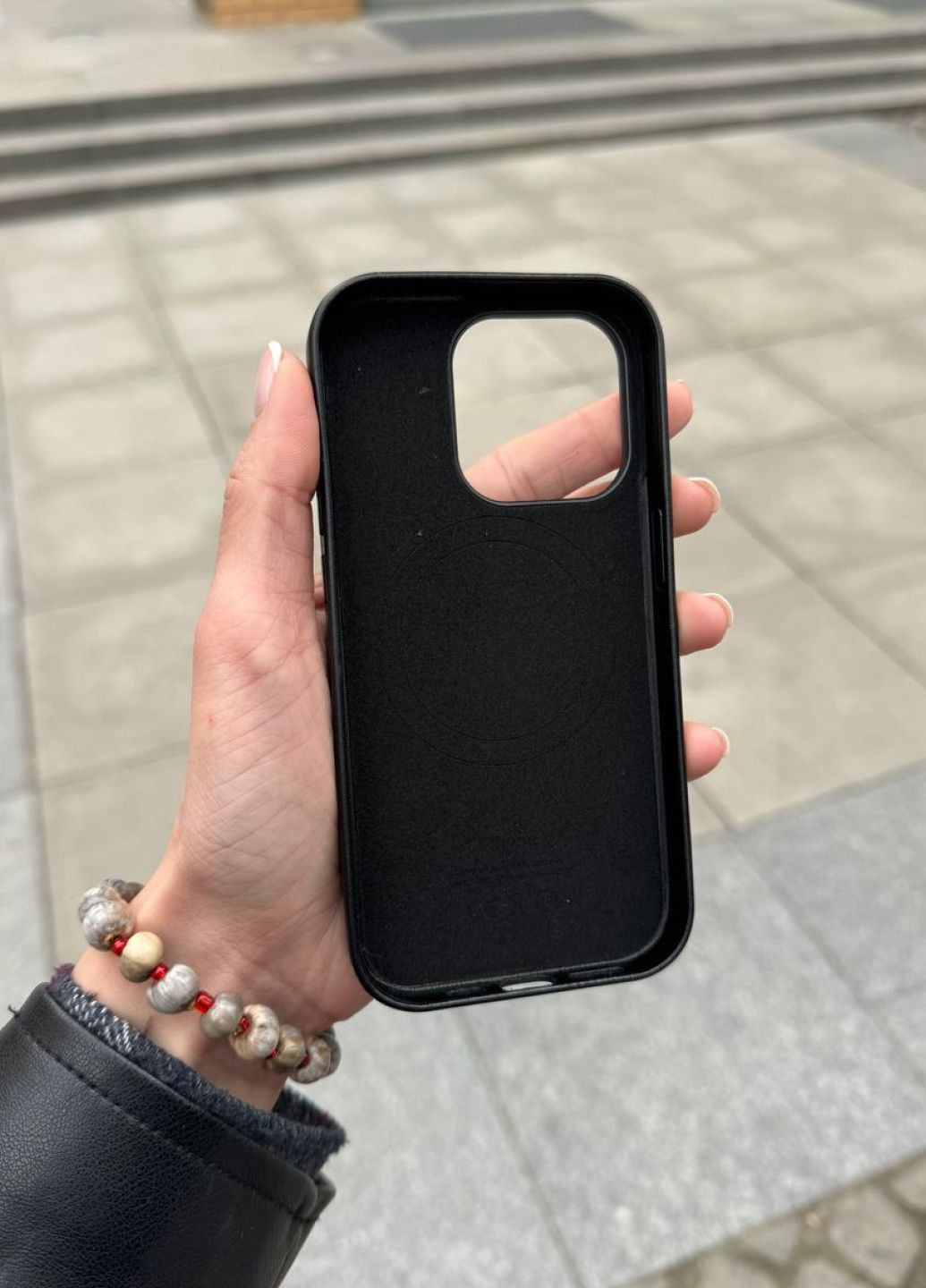 Чохол шкіряний MagSafe для iPhone 14 Black / чохол айфон 14 чорний магсейф 1:1 No Brand (327275347)