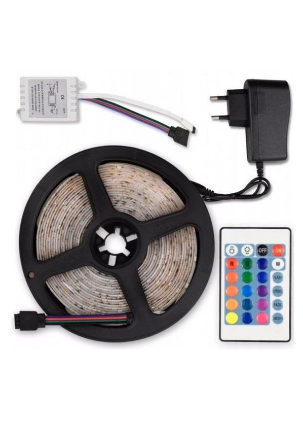 Светодиодная Led лента 5050 RGB с блоком и пультом управления 5 м (1756374622) No Brand (330579037)