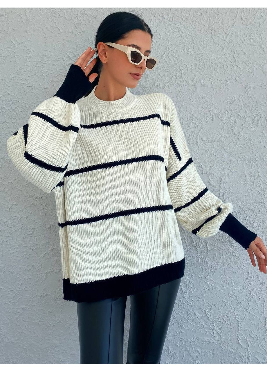 Белый демисезонный свитер вязаный (замеры в описании) DK/DL Мода без кордонів