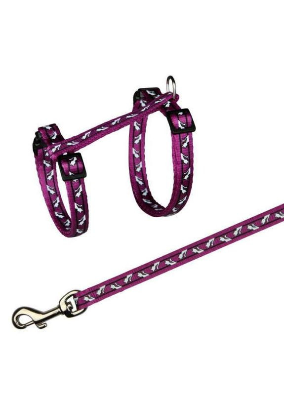 Шлей с поводком для кошек Cat Harness 27-46 см/1,2 м (4011905041421) Trixie (327054644)