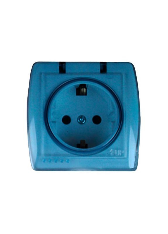 Розетка с заземлением с крышкой 16А, Acura белый Electro House (346089210)