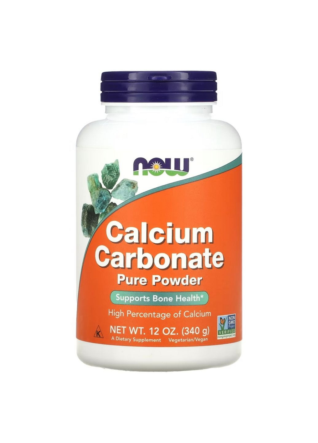 Витамины и минералы Calcium Carbonate Powder, 340 грамм Now (293340557)