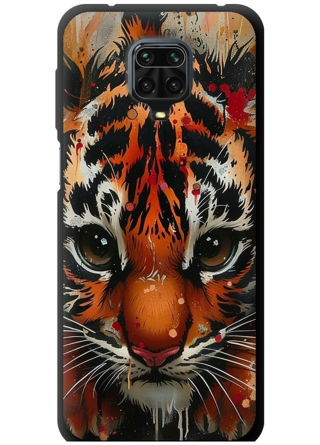TPU чорний чохол 'Mini tiger' для Endorphone Xiaomi Redmi Note 9 Pro (285769885)