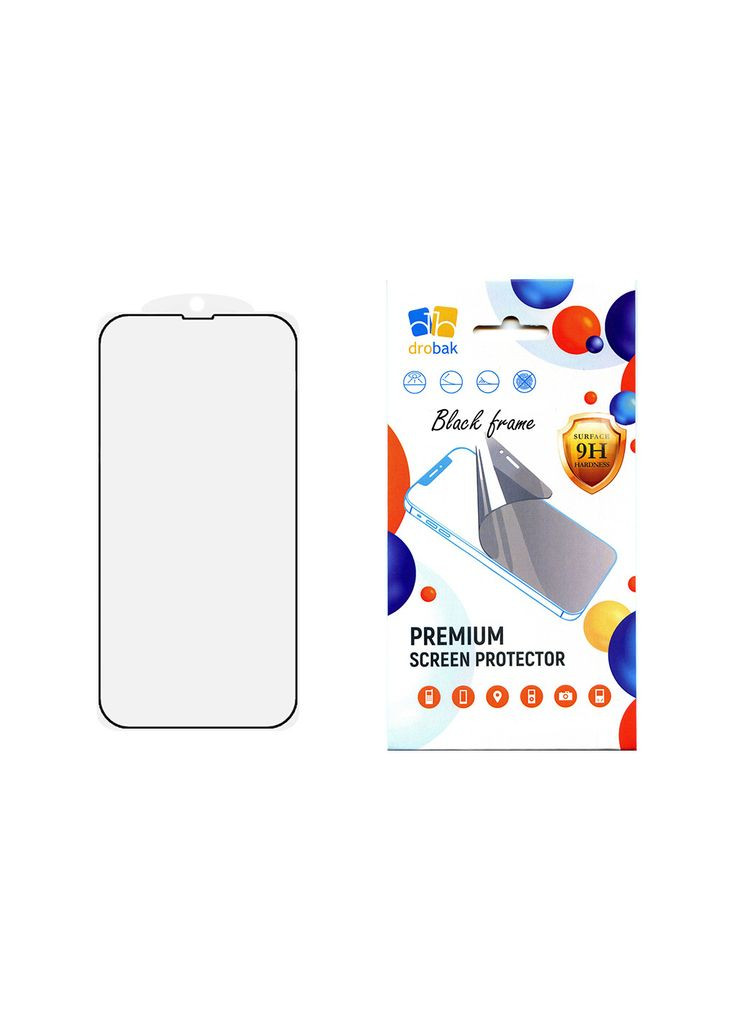 Скло захисне Apple iPhone 15 Pro Max (m319568) Drobak Apple iPhone 15 Pro Max (Black) (367067413)