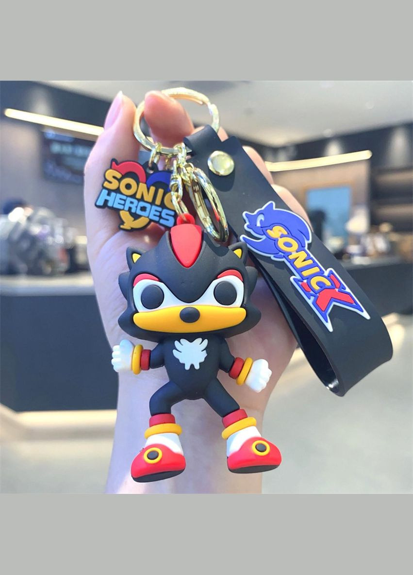 Соник брелок Шедоу Shadow Sonic на ключе, на сумку фигурка игрушка подвеска 6,5 см Shantou (317352480)