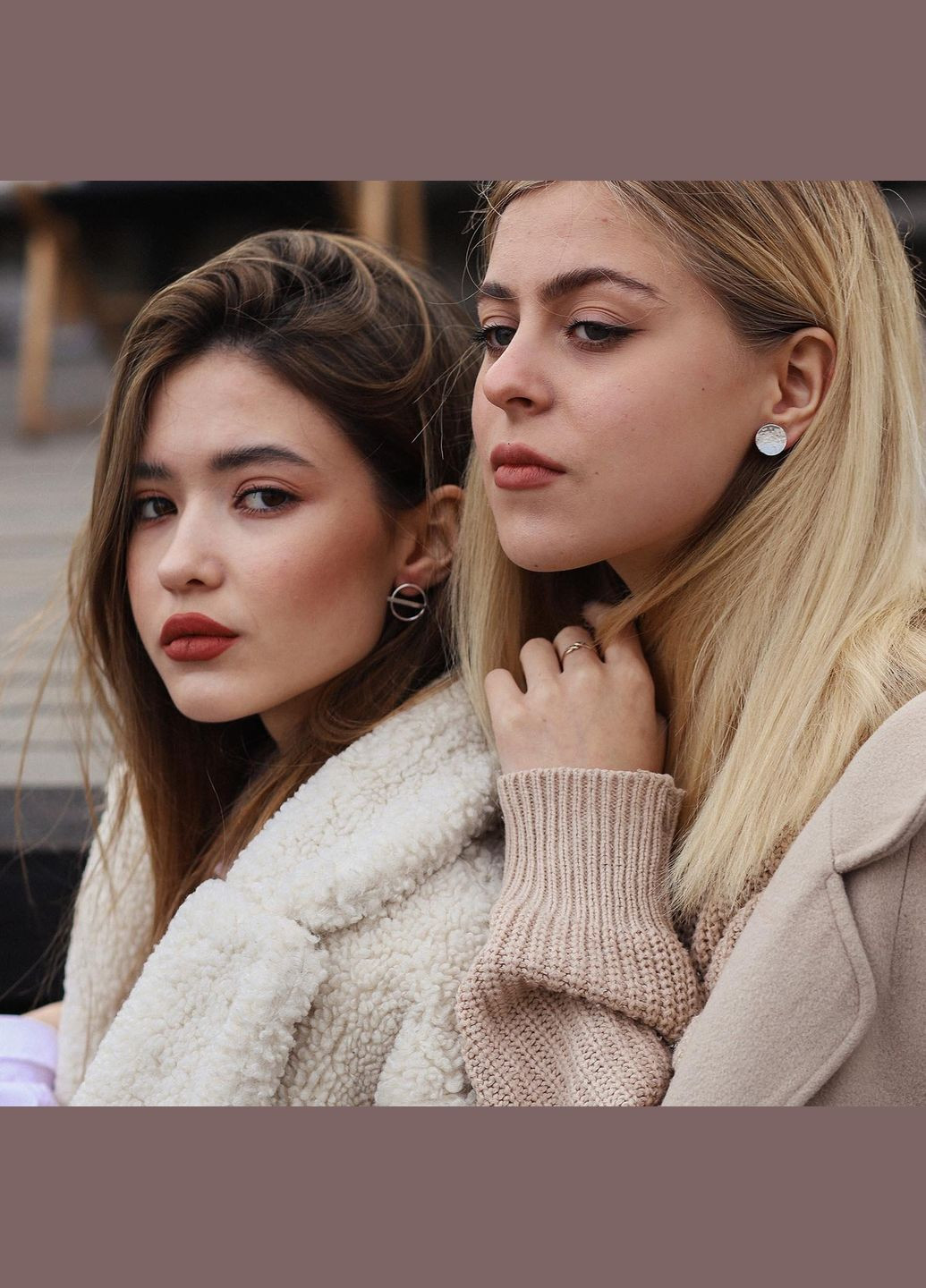 Срібні сережки - пусети Баланс 122585 Oniks (264023395)