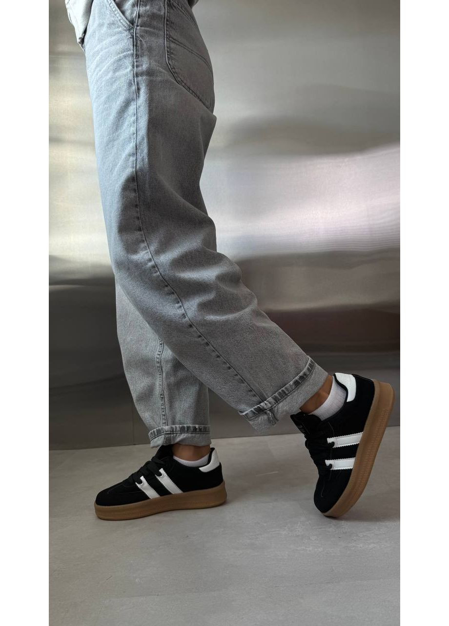 Черные женские кеды в черном цвете. (2149) No Brand