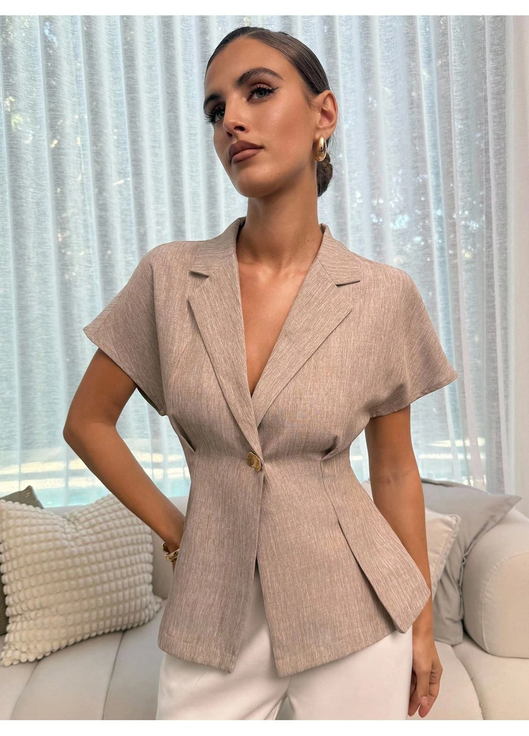 Сіра блуза SHEIN