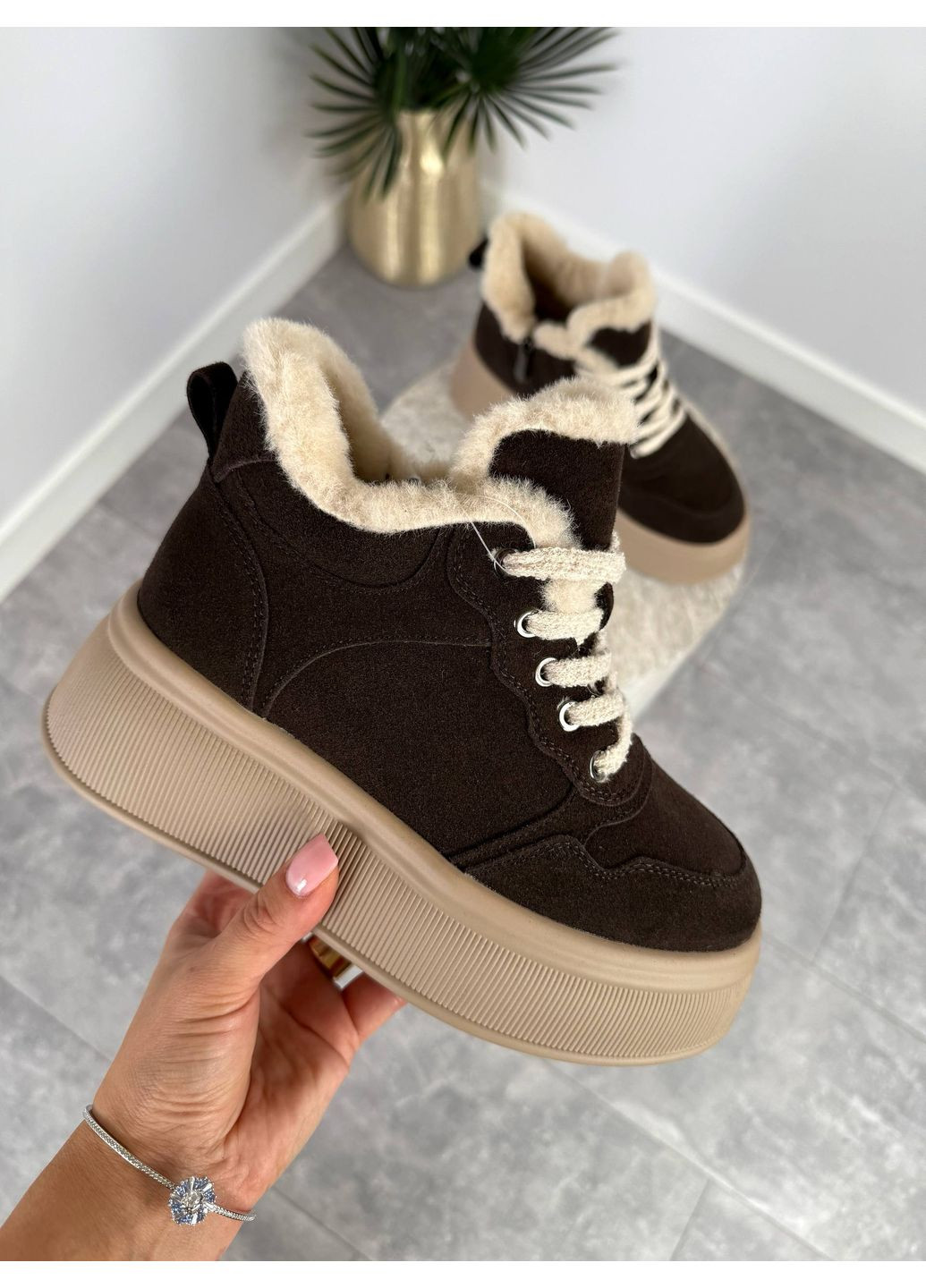 Зимние ботинки Vakko из искусственной замши