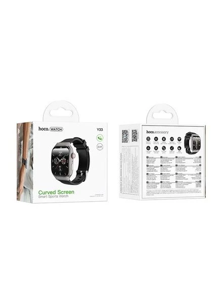 Смарт-часы Y33 Smart sports watch (версия с звонками) (Черный) 00081534 Hoco (392281536)
