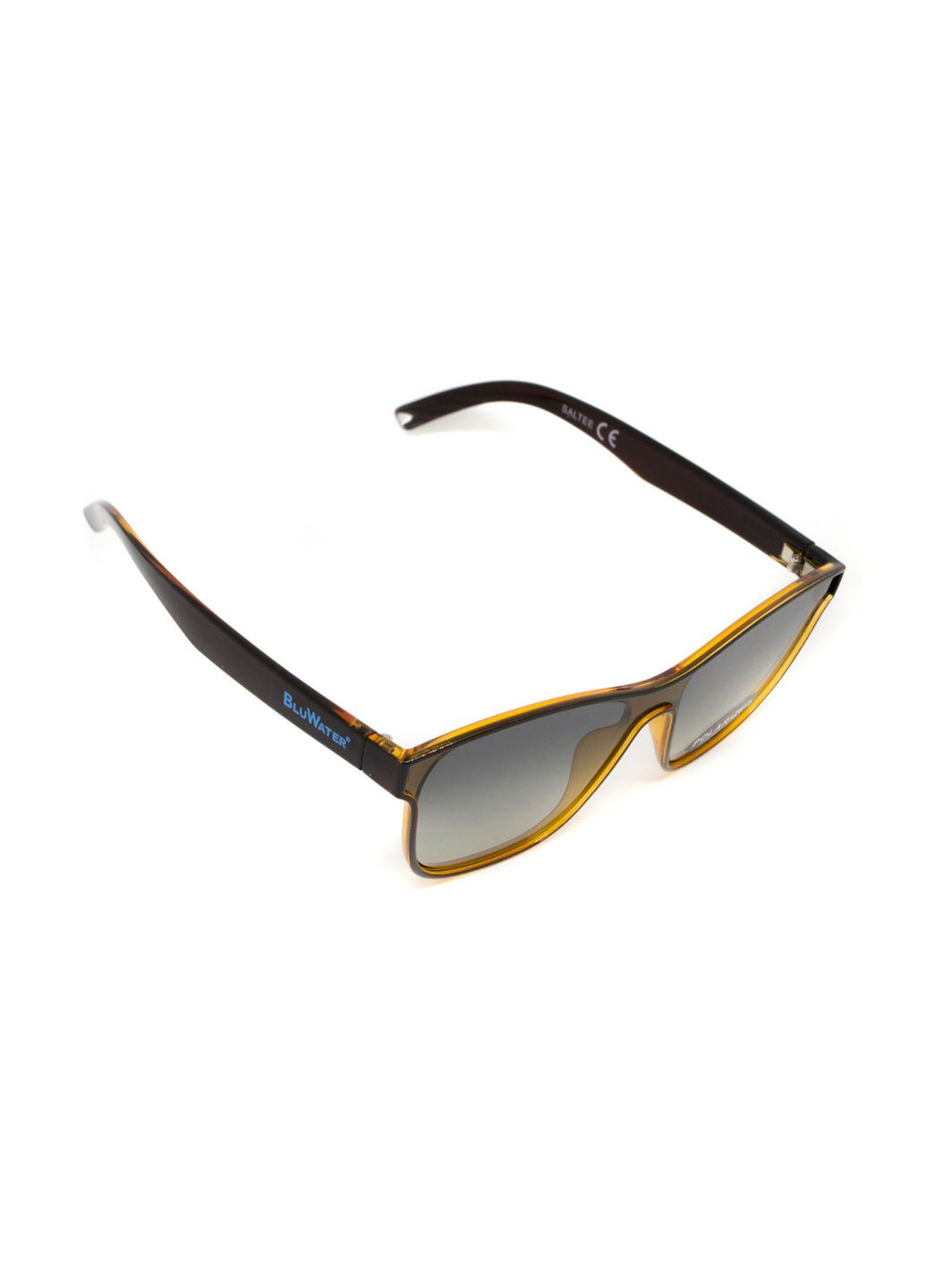 Окуляри поляризаційні Saltee Polarized (gradient gray), сірі з градієнтом лінзи в коричневій напівпрозорій оправі BluWater (364462416)