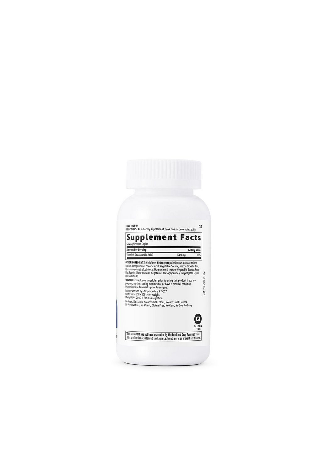 Вітаміни та мінерали Vitamin C 1000 mg, 100 каплет GNC (293476863)