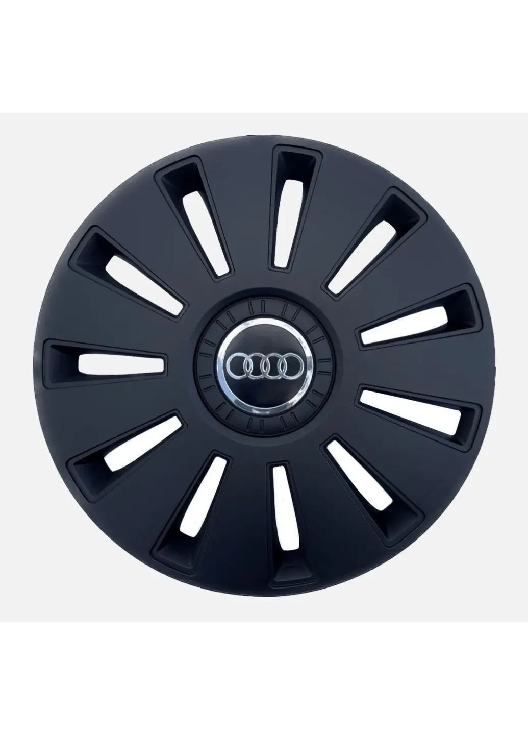 Ковпак колісний REX Audi R15 чорний 4 шт. Kenguru (369157454)