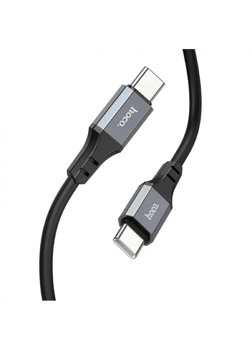 Кабель X92 Honest 60W silicone charging data cable для TypeC to Type-C(L=3M) Black Hoco (298251376)