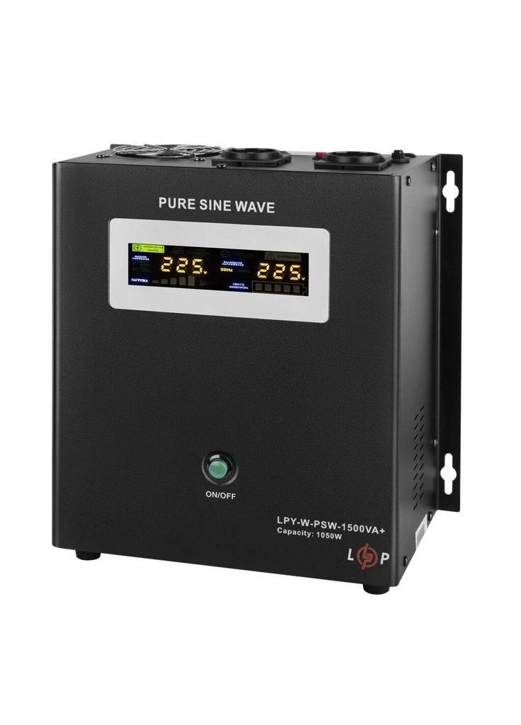 ДБЖ з правильною синусоїдою 24V LPY-W-PSW-1500VA+(1050Вт)10A/15A LogicPower (301276102)