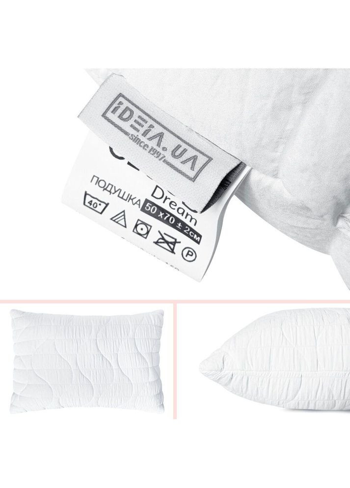 Набір подушок 2 шт 50х70 CloudDream штучний пух, білий, гіпоалергенна подушка в коробці IDEIA (355949689)