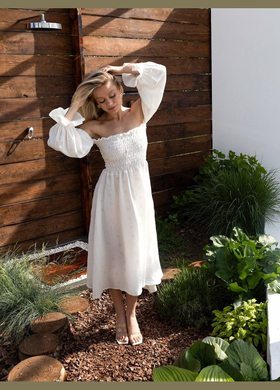 Молочное коктейльное, деловое, повседневный, кэжуал, вечернее женское платье Україна