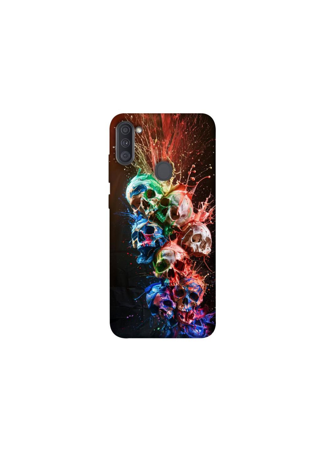 Чехол на Samsung Galaxy A11 Skulls Frontalka (347238814)