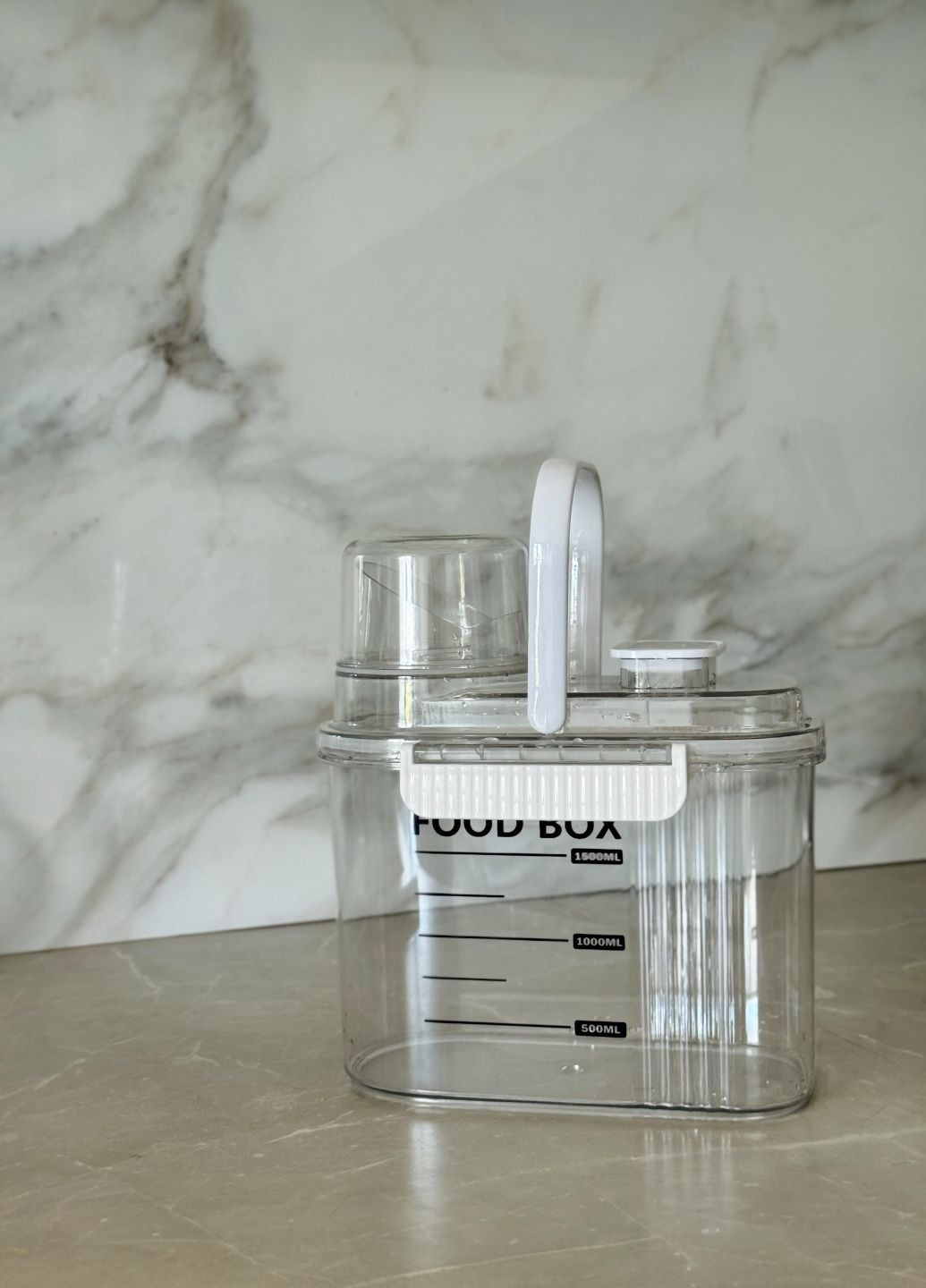 Контейнер для хранения сыпучих продуктов с крышкой дозатором 2 л No Brand (358203548)