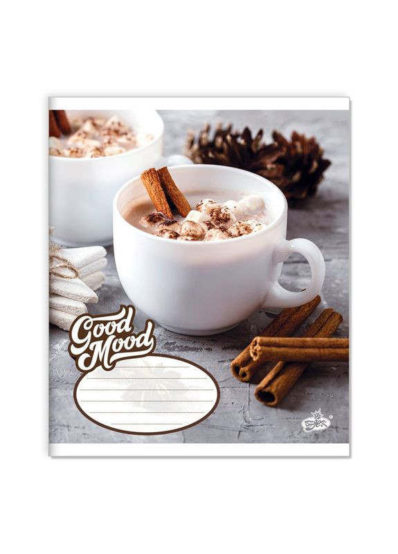 Зошит 36 листов лінія " " / Кавовий настрiй Бріск (342416237)