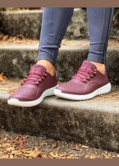 Бордовые literide sneakers крокс кроссовки лайтрайд Crocs