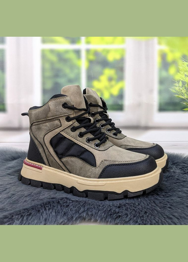 Коричневые повседневные зимние ботинки зимние подростковые для мальчика Paliament