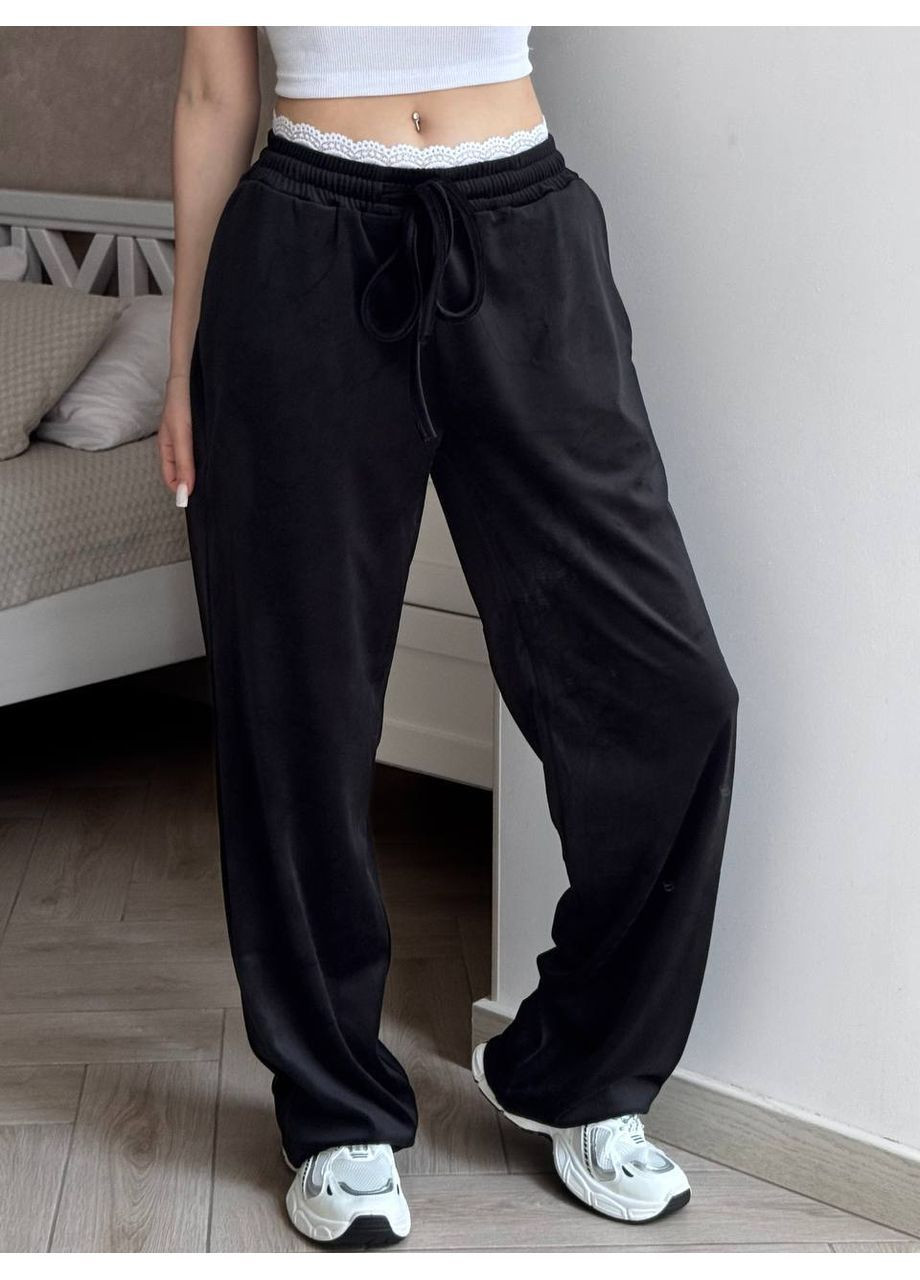 Штаны женские с имитацией кружевного белья Style Point (362039208)