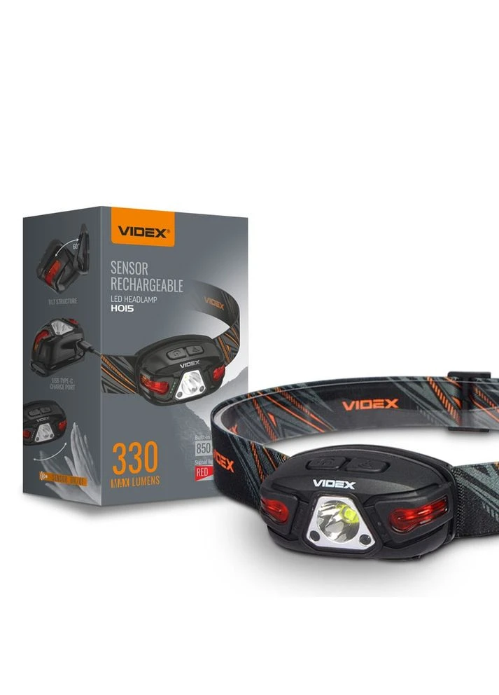 Налобний світлодіодний ліхтарик VLF-H015 330Lm 5000K Videx (382813102)
