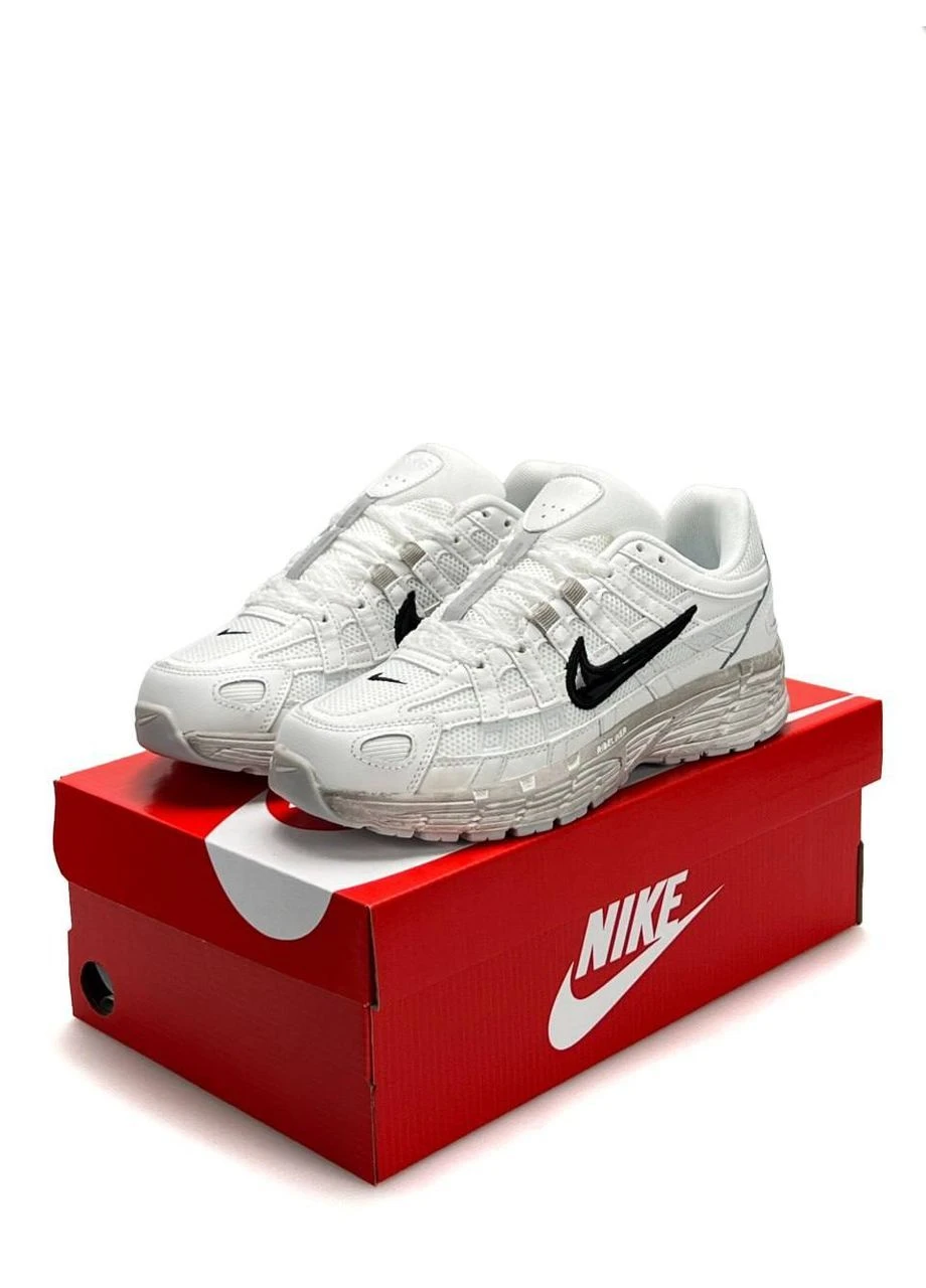 Белые всесезонные кроссовки nike No Brand P-6000 W White