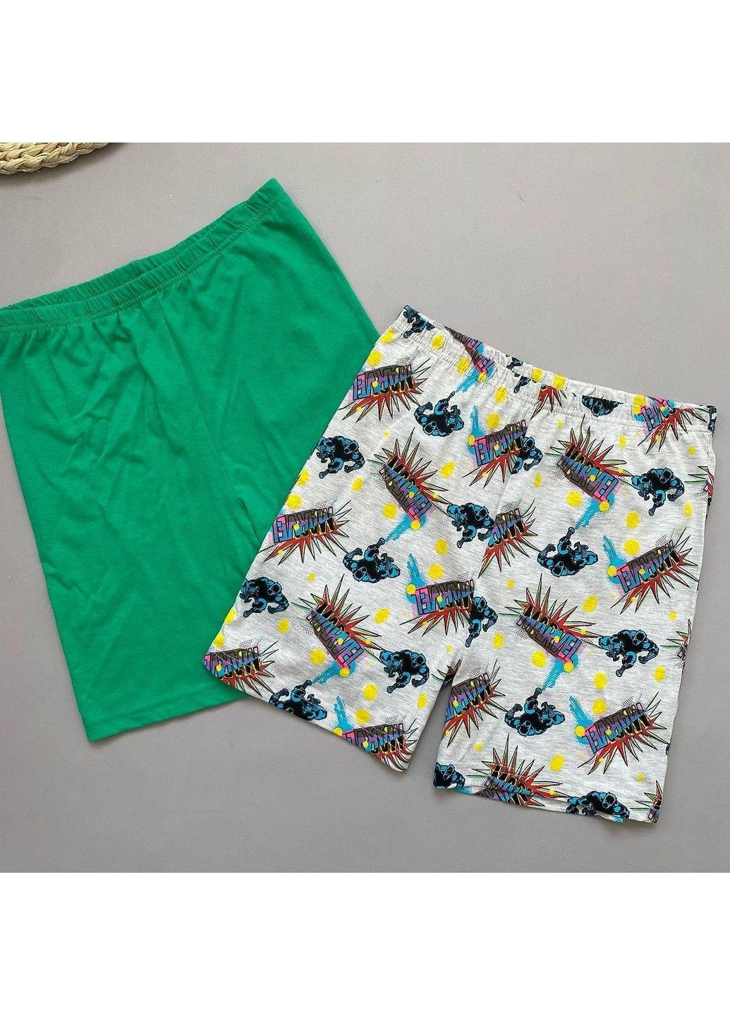 Шорти набір 2 шт дитячі легкі бавовняні на хлопчика, зелені, сірі Primark (333334338)