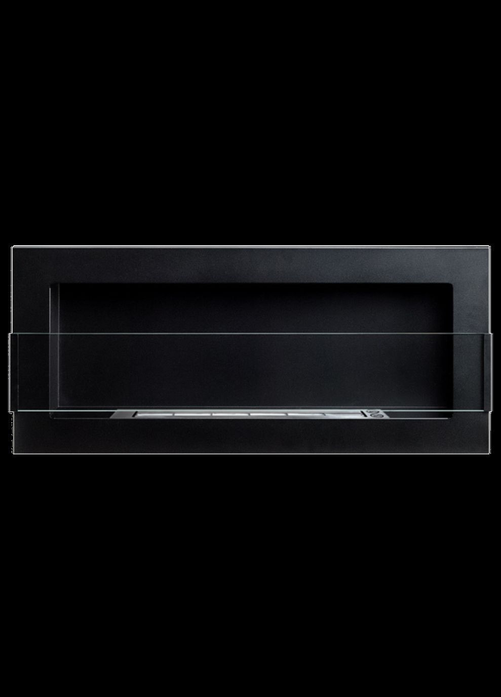 Биокамин 900х400х120 BLACK MAT + СТЕКЛО No Brand (347311697)