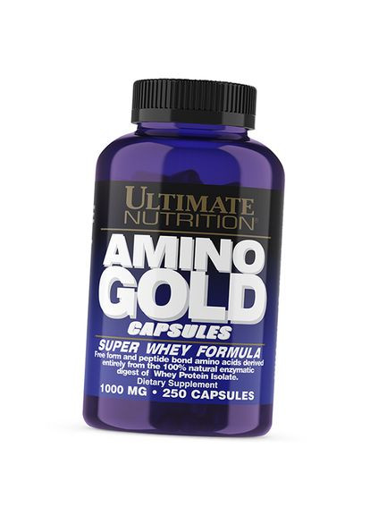 Амінокислоти із сироваткового протеїну, Amino Gold Caps, 250капс 27090015, (27090015) Ultimate Nutrition (293253832)