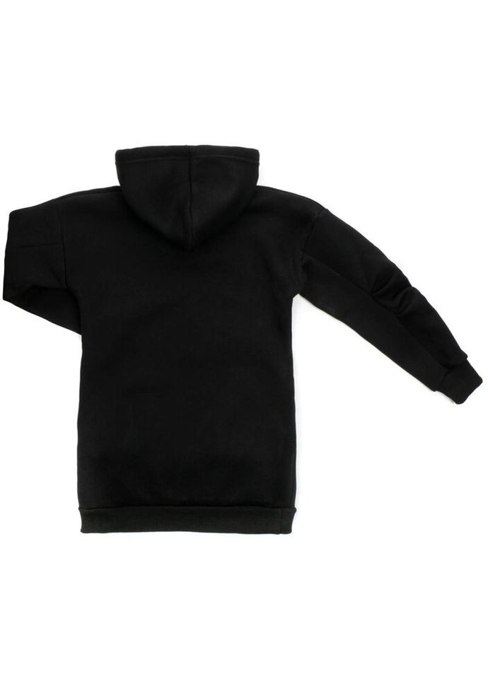 Чорна сукня туніка флісова (4002-152g-black) Nice (300624949)