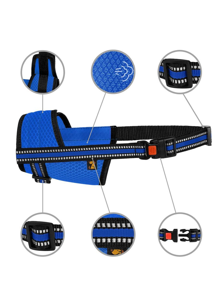 Намордник для собак Mesh Дышащий Рефлекторная 3D сетка Barksi (370549574)