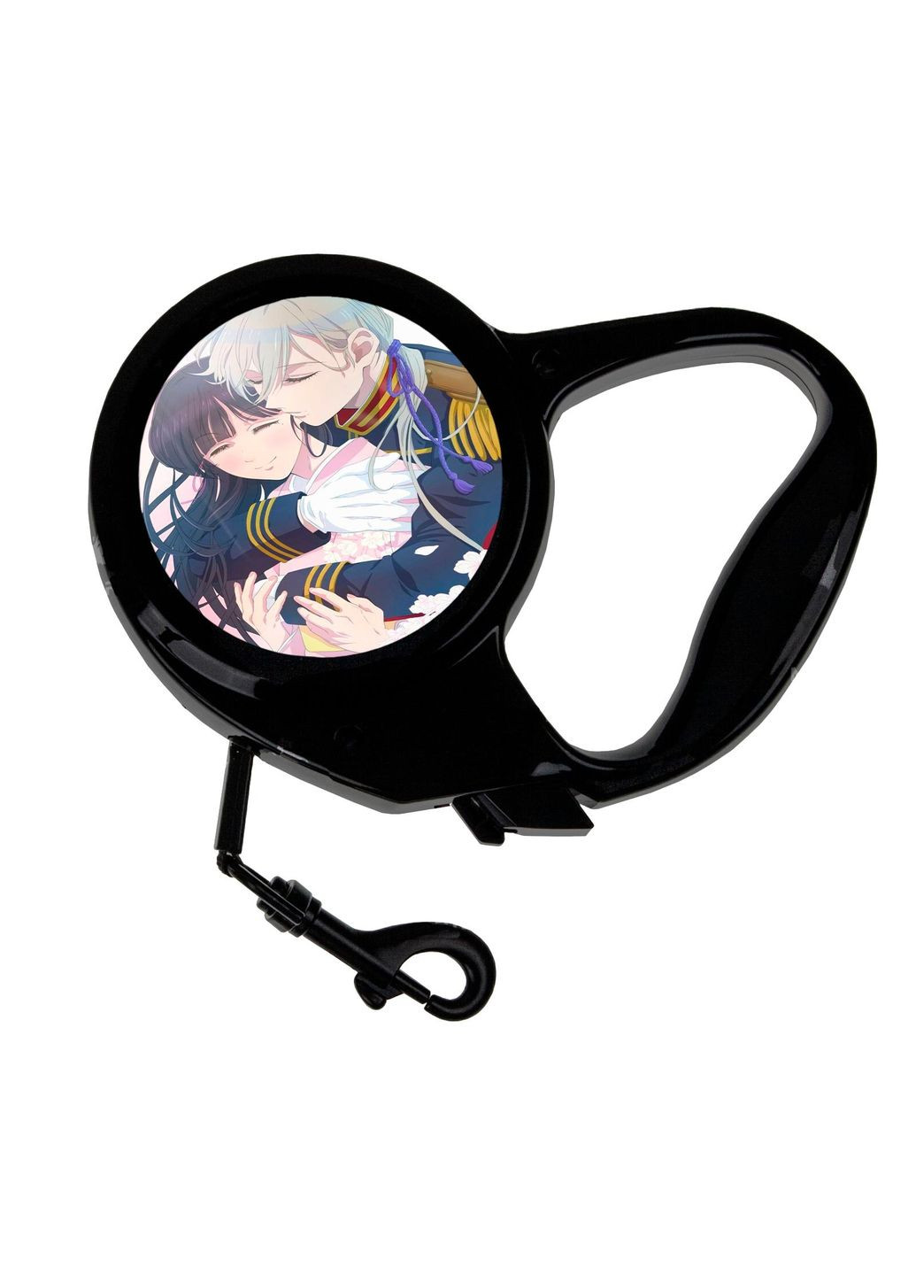 Поводок-рулетка для животных с принтом Аниме Сказка о сахарном яблоке #0002 3 м черный No Brand (309159103)