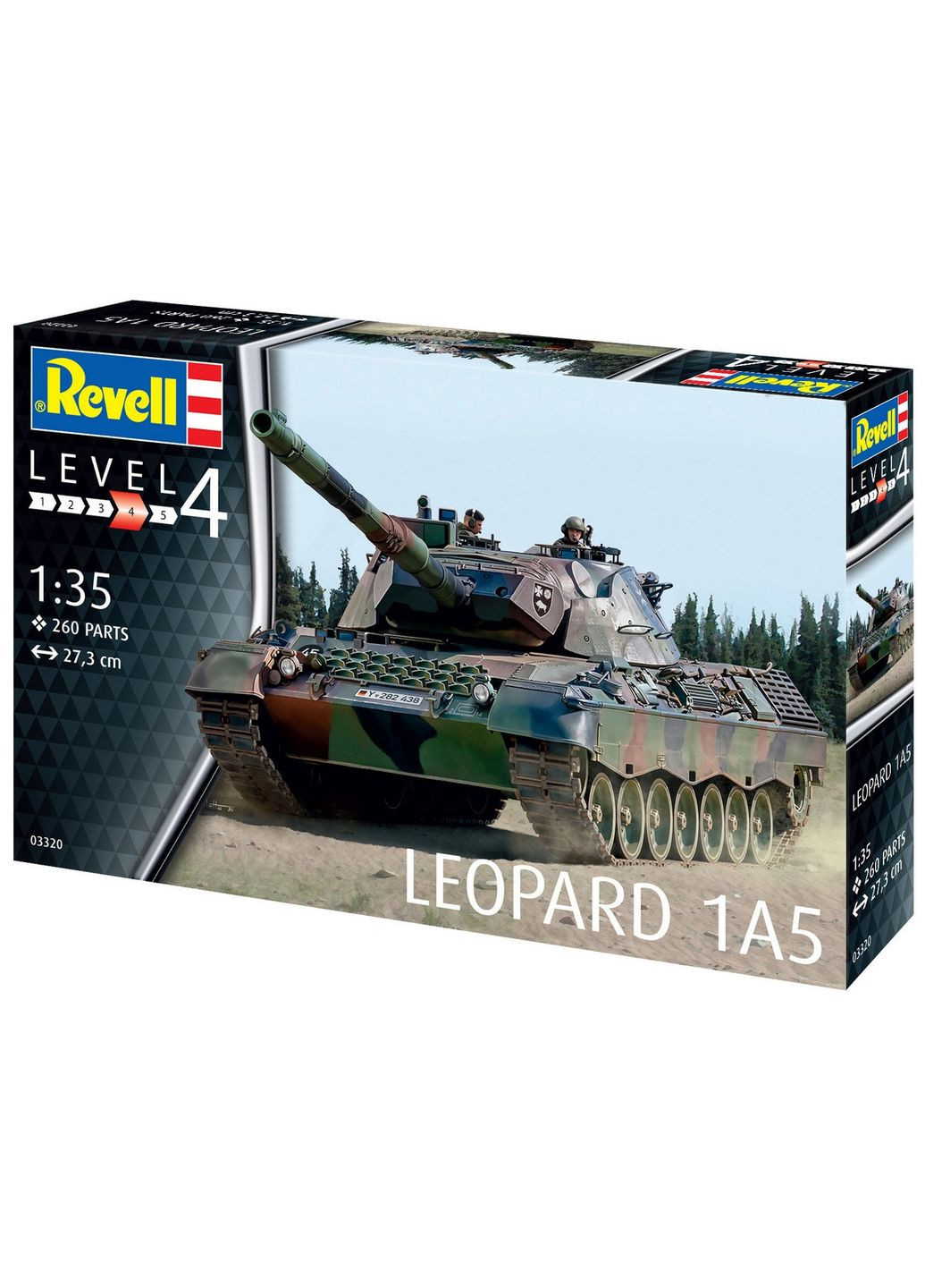 Сборная модель Танк Leopard 1A5 уровень 4 масштаб 1:35 (RVL03320) Revell _03320 (315402949)