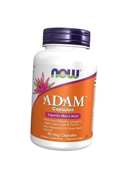 Витамины для мужчин Адам, Adam Caps, 90вегкапс (36128276) Now Foods (304765126)