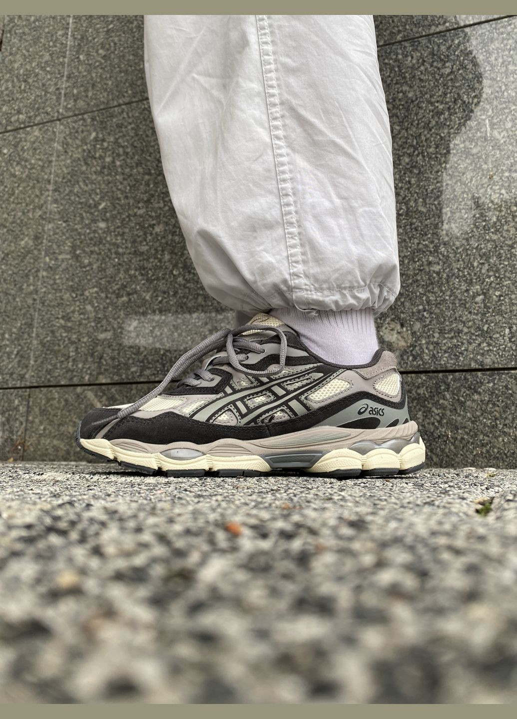 Кросівки жіночі і чоловічі Asics Gel-NYC grey | Асікс Гель-НЮК сірі No Brand сірі демісезони (316663523)