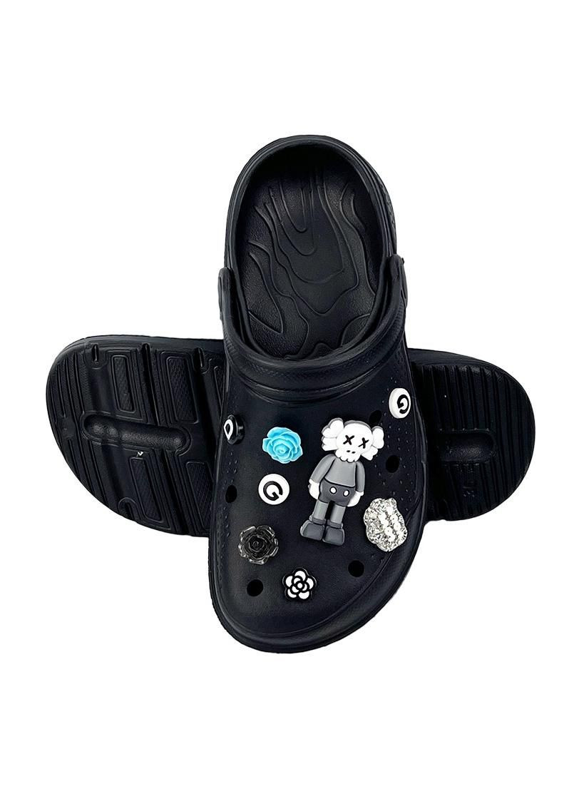 Крокси жіночі з джибітсами чорні 1426-1 Dago (318815590)