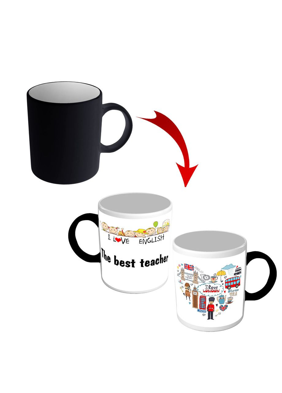 Чашка хамелеон для вчителя англійської мови - The Best teacher No Brand (302522485)