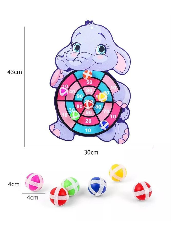 Детская игрушка Дартс с луком, 6 шаров. No Brand (366303619)