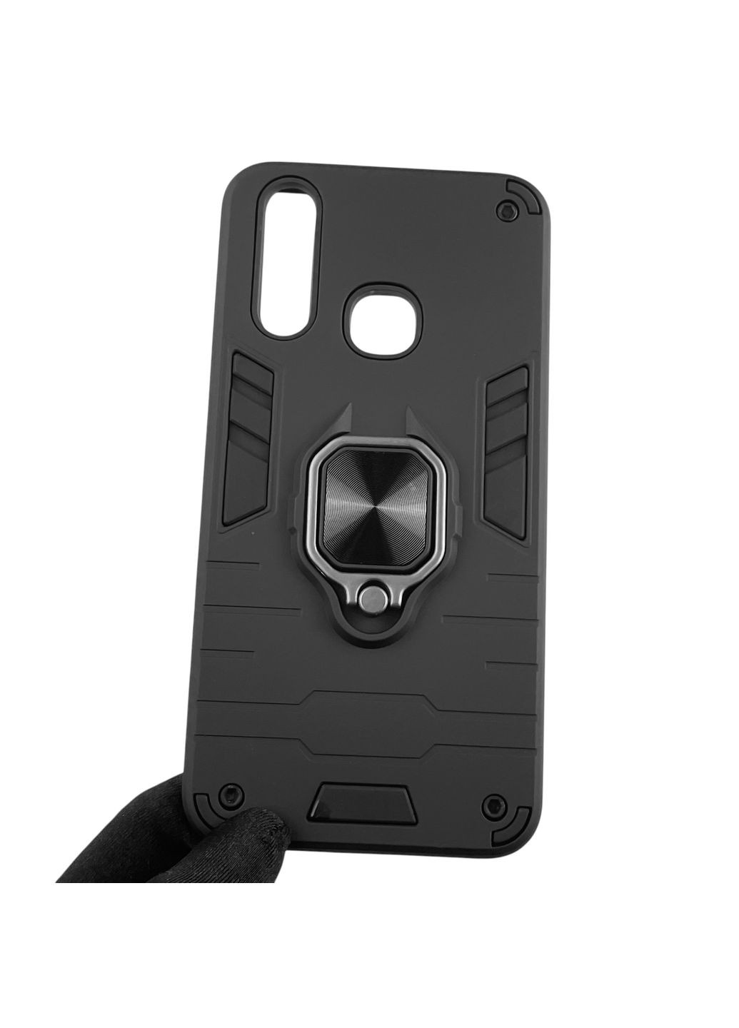 Чехол для телефона Y11 бронированный с магнитным кольцом-держателем на виво у11 чёрный Vivo (366236035)