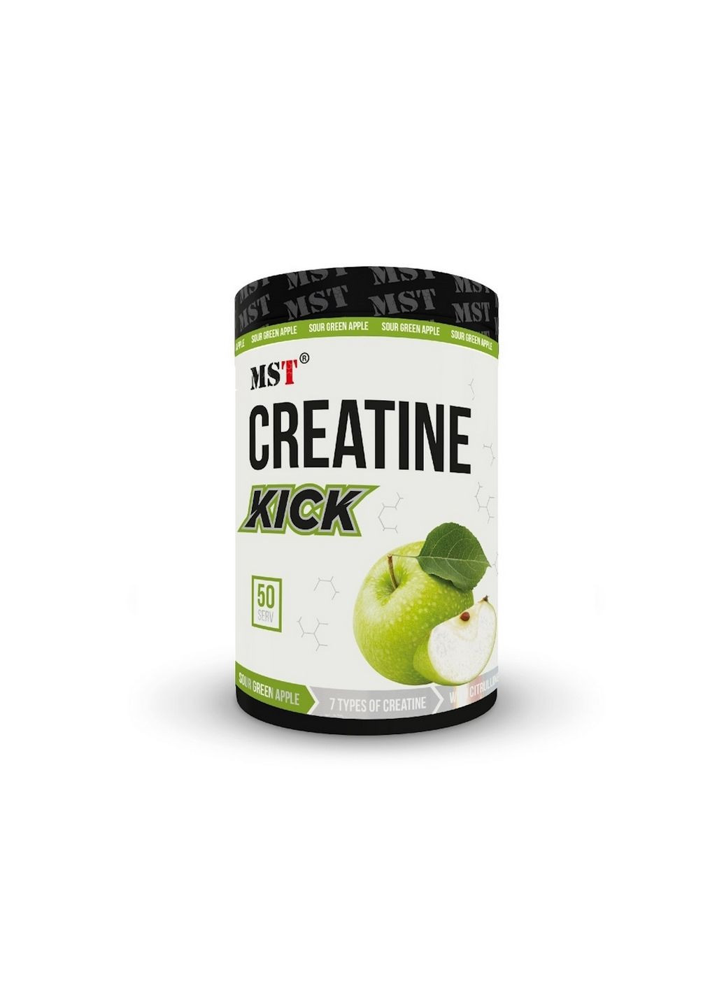 Креатин Creatine Kick, 500 грамм Зеленое яблоко MST (293339794)