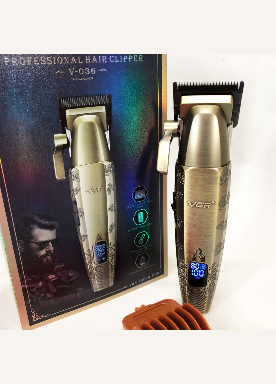 Машинка для стрижки чоловіча V-036, Бездротова електробритва, Бритва SE-324 для бороди VGR (351486374)