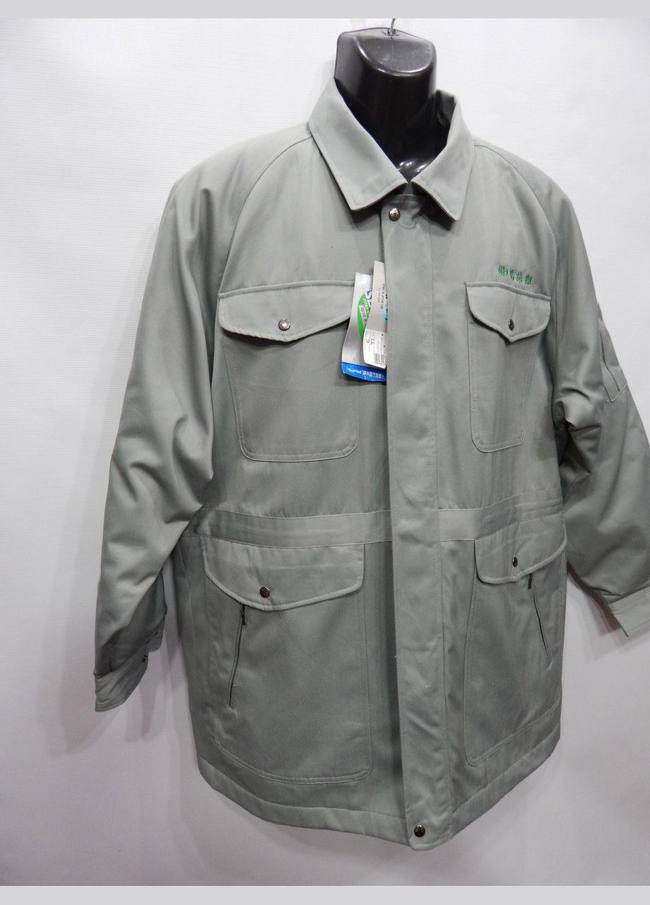 Сіра зимня чоловіча демісезонна куртка на хутрі piroga 21 р. 52 220kmd No Brand