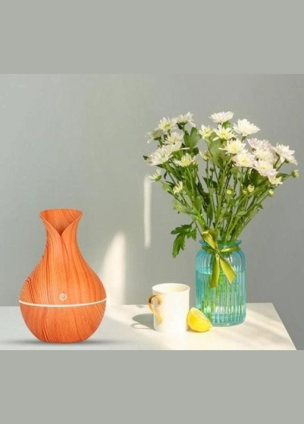 Ультразвуковий зволожувач повітря Air Purifier LR053 з підсвічуванням від USB з пультом бежевий (1756375298) No Brand (332196655)