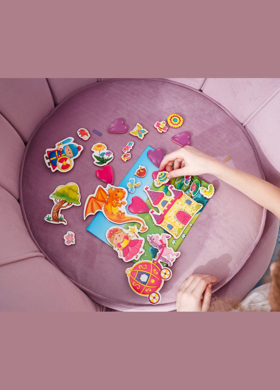 Дитяча настільна гра "Принцеса і лицар" RK2070-01 магнітна Vladi toys (304410742)