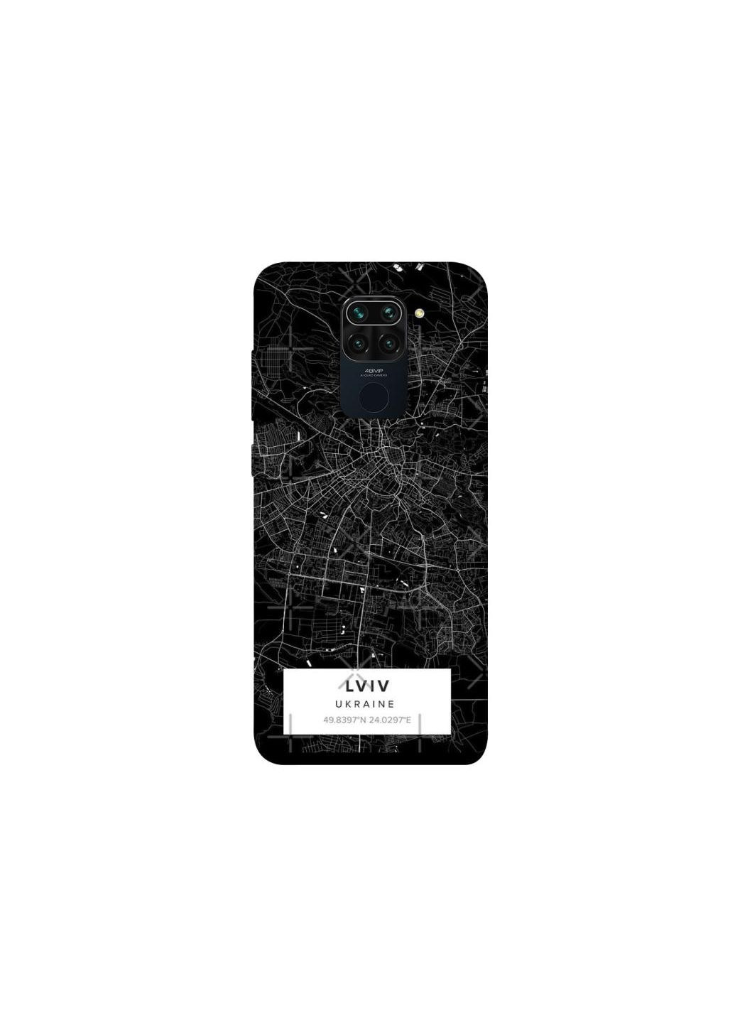 Чохол на Xiaomi Redmi Note 9 / Redmi 10X Lviv map Frontalka (356093932)